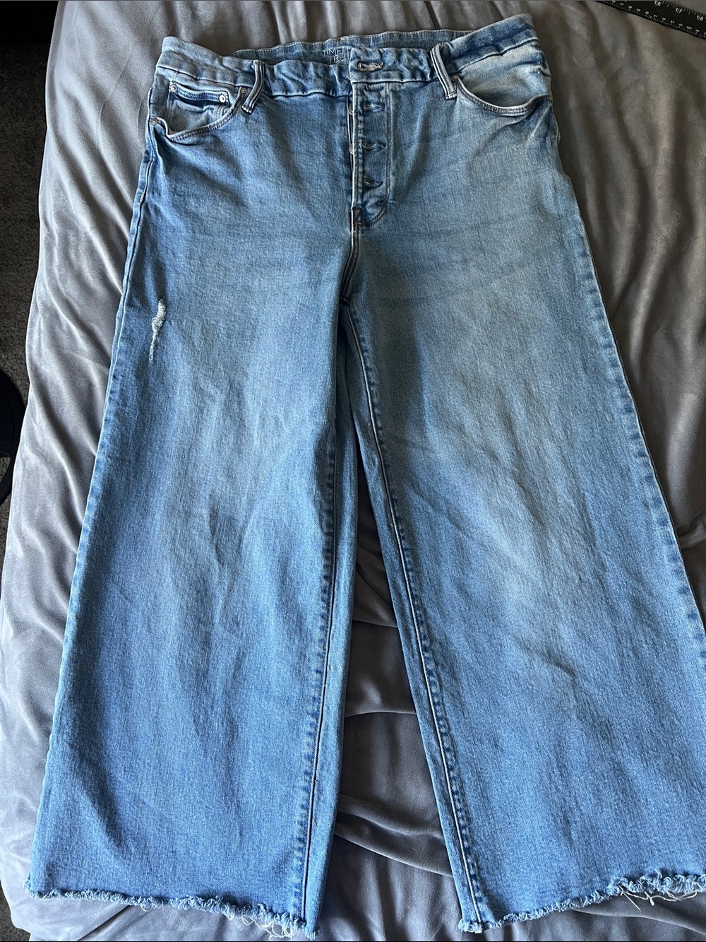 Time and Tru High Rise Light Blue Wide-Leg Jeans